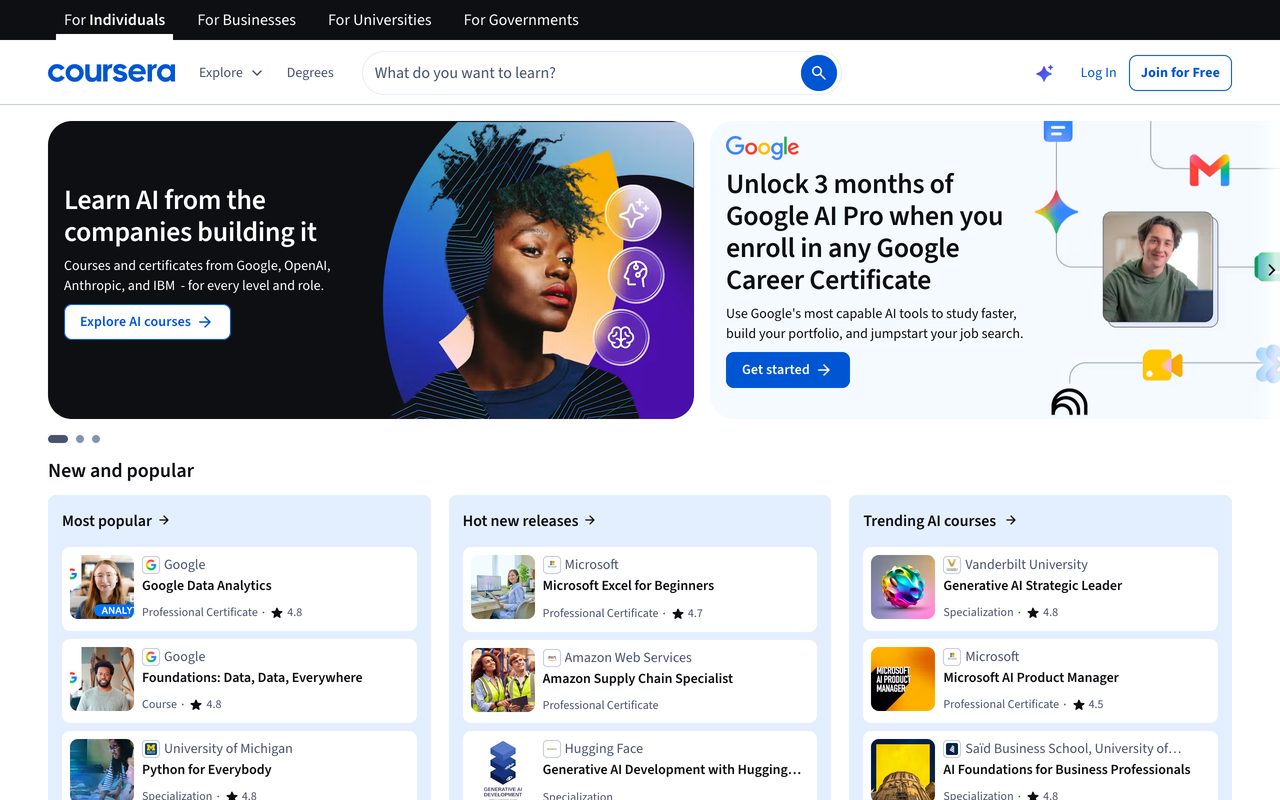 Coursera — Antes