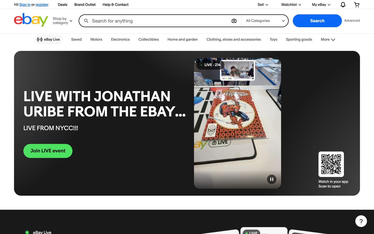 eBay — Before